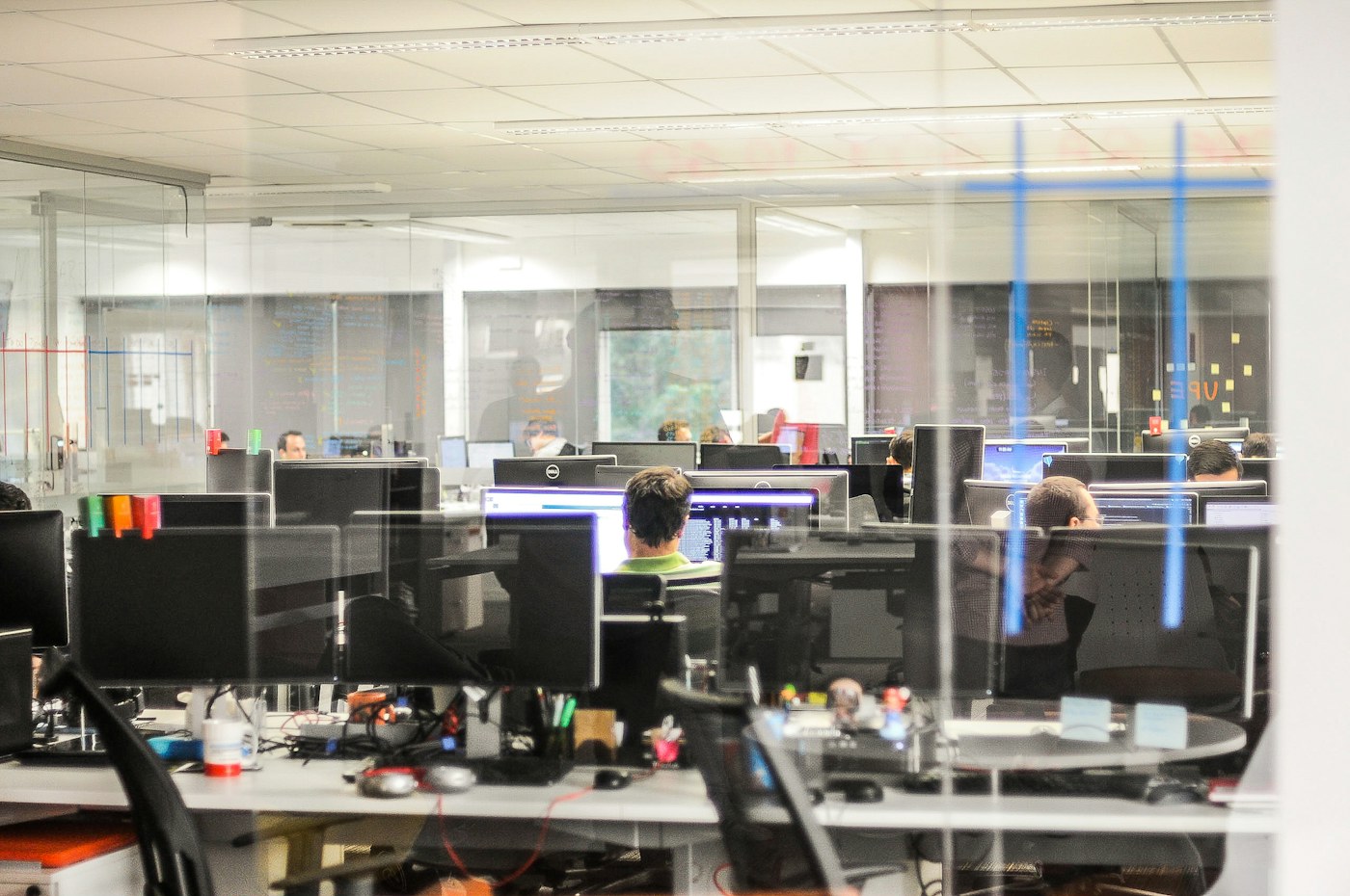 Professional business technology workspace